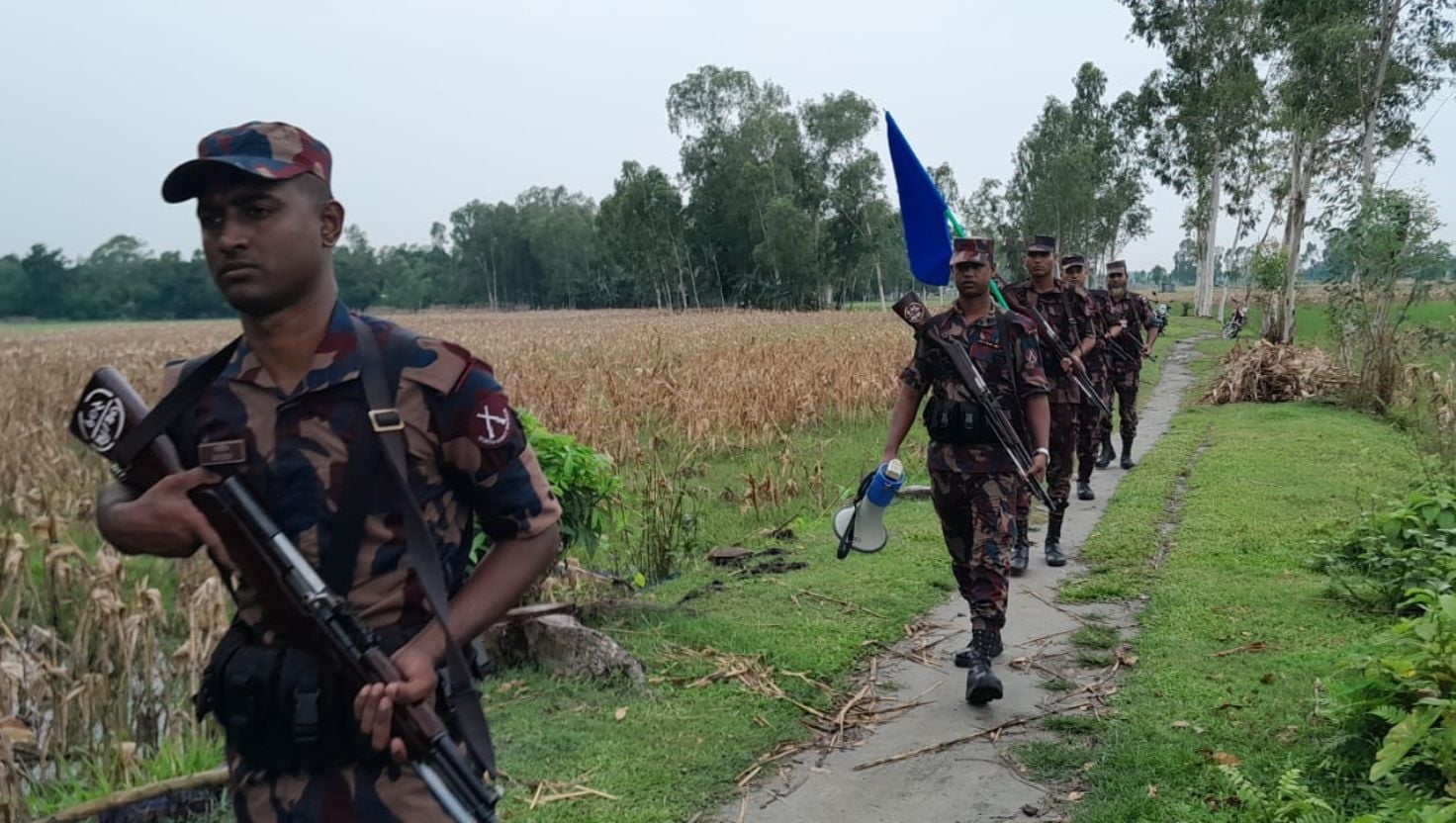 সীমান্তে ১৮ জনকে পুশইনের চেষ্টা রুখে দিল বিজিবি