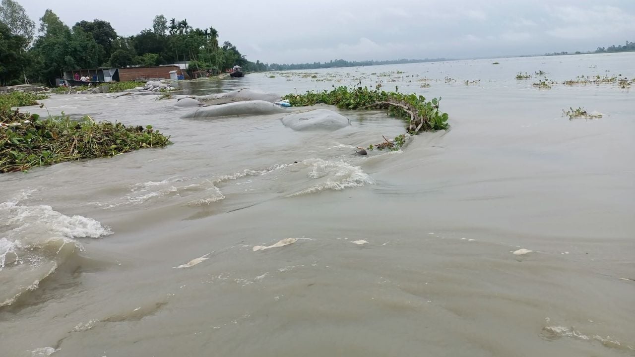কুড়িগ্রামে বিপৎসীমার ওপরে নদনদীর পানি, বন্যার শঙ্কা