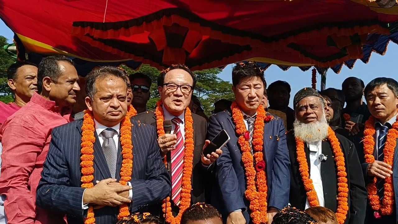 মতলব-গজারিয়া ঝুলন্ত সেতু প্রকল্প পরিদর্শনে কোরিয়ার প্রতিনিধি