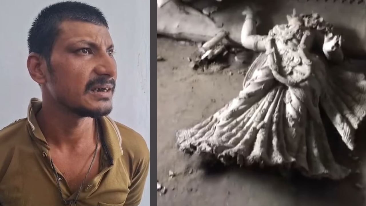 মুন্সীগঞ্জে প্রতিমা ভাঙচুর, ‘মানসিক রোগী’ সুইপার আজিজুল হাতেনাতে ধরা