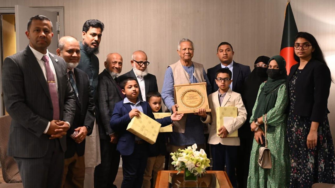 প্রধান উপদেষ্টার সঙ্গে নিউ ইয়র্কে নিহত দিদারুলের পরিবারের সাক্ষাৎ