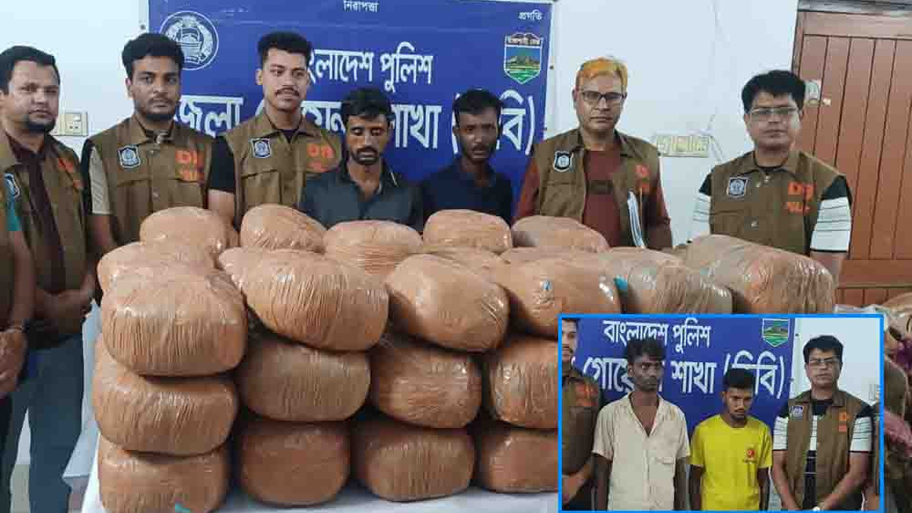 পৃথক অভিযানে ১৭৪ কেজি গাঁজাসহ চারজন আটক