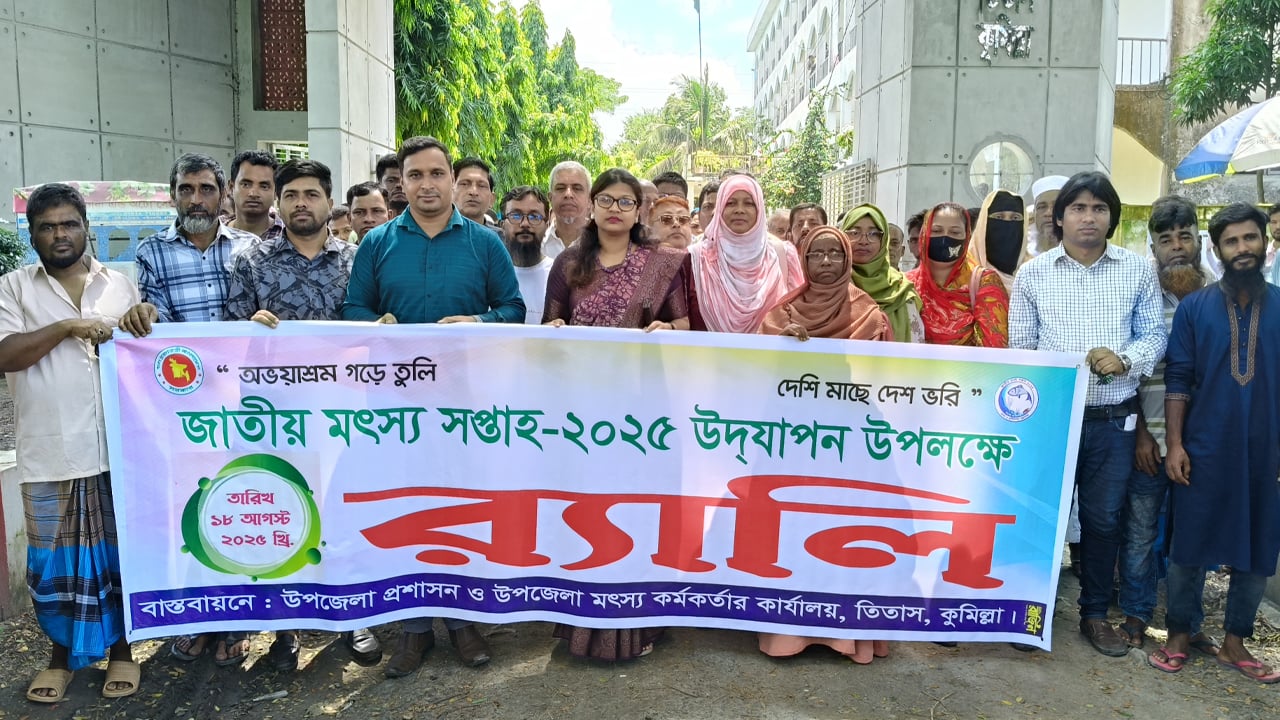 তিতাসে নানা আয়োজনে জাতীয় মৎস্য সপ্তাহ উদযাপন