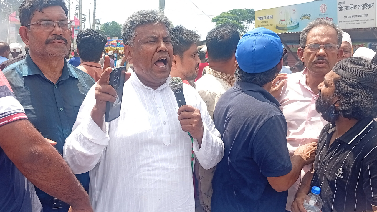 আলগী ও হামিরদী ইউনিয়ন ফেরত পেতে উত্তাল ভাঙ্গা