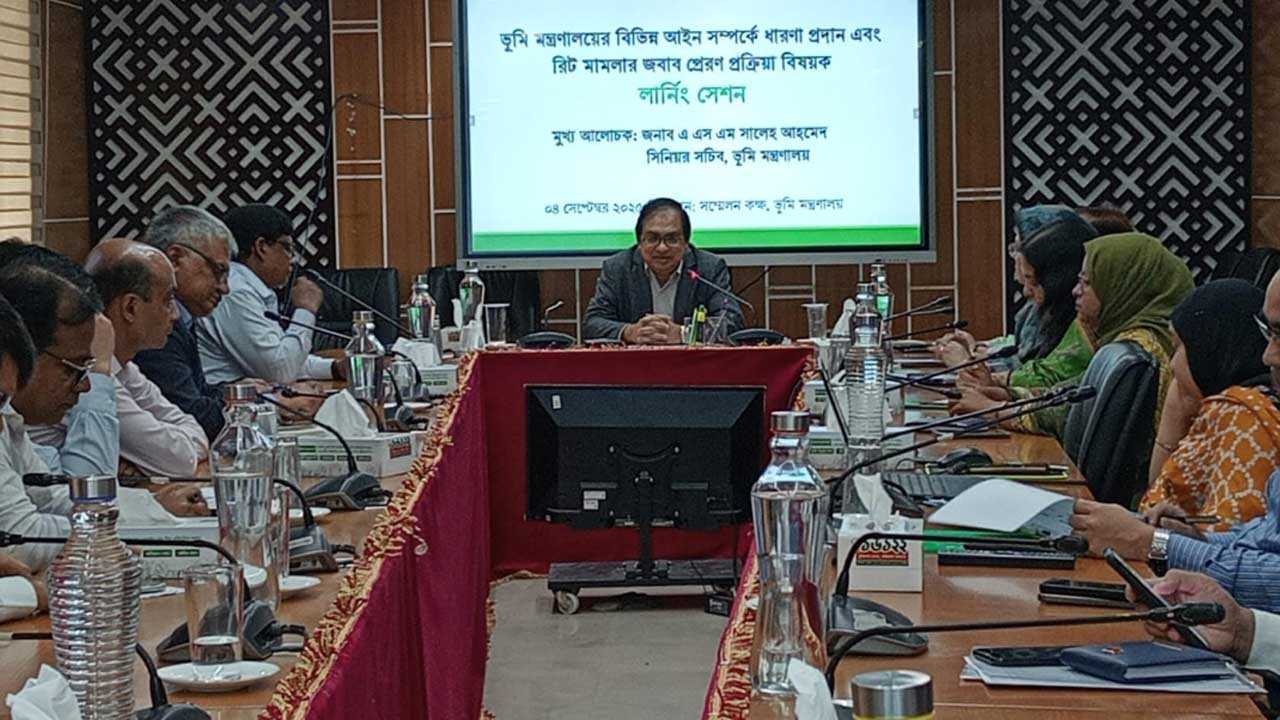 দেশে মোট মামলার ৮০ শতাংশ ভূমি সংক্রান্ত : ভূমি সচিব