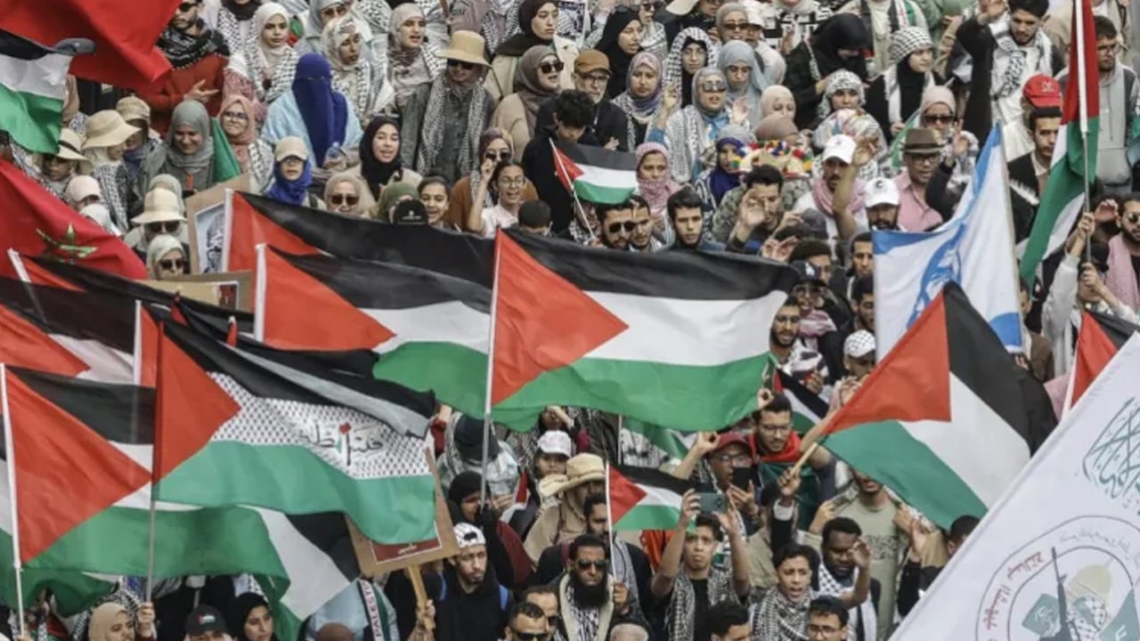 ইসরাইলের মৃত্যুদণ্ড আইনের বিরুদ্ধে মরক্কোয় হাজারো মানুষের বিক্ষোভ