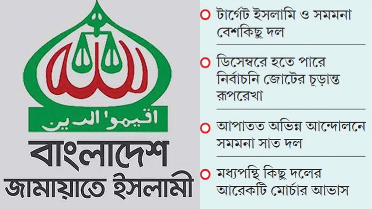 নির্বাচনি জোট গঠনের চেষ্টায় জামায়াত