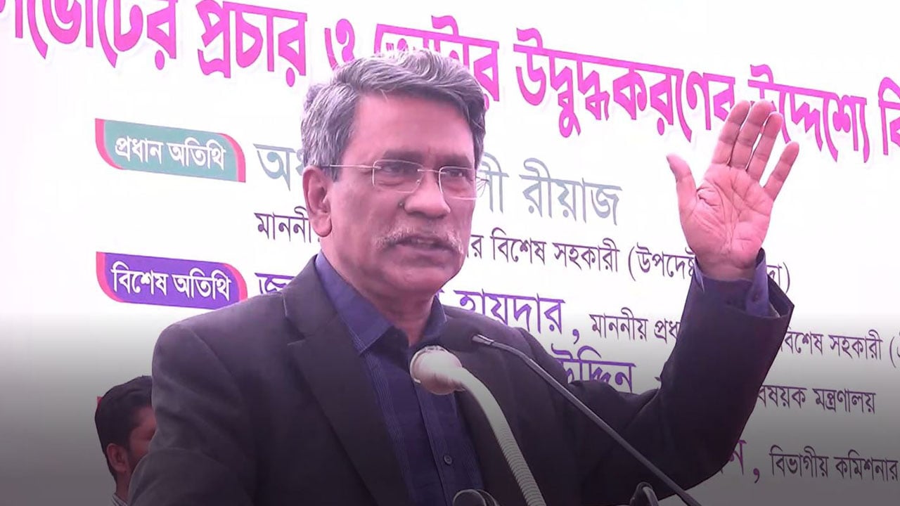 গণভোটের মার্কা হচ্ছে টিক চিহ্ন: আলী রীয়াজ