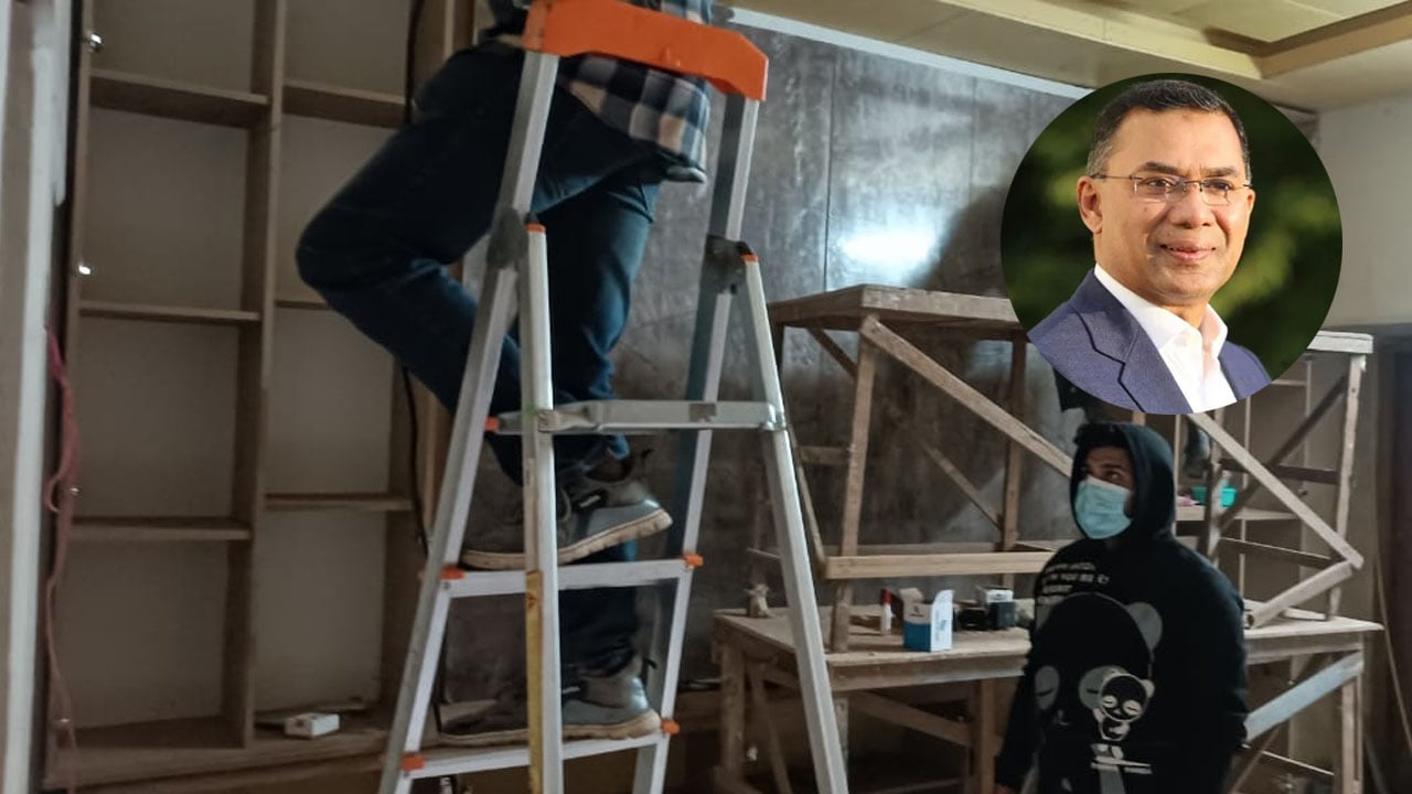 বগুড়ায় প্রস্তুত হচ্ছে তারেক রহমানের অফিস রুম