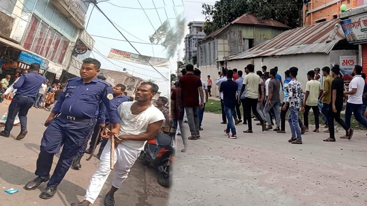 বরিশালে ছাত্রদল-যুবদলের দফায় দফায় ধাওয়া-পাল্টা ধাওয়া