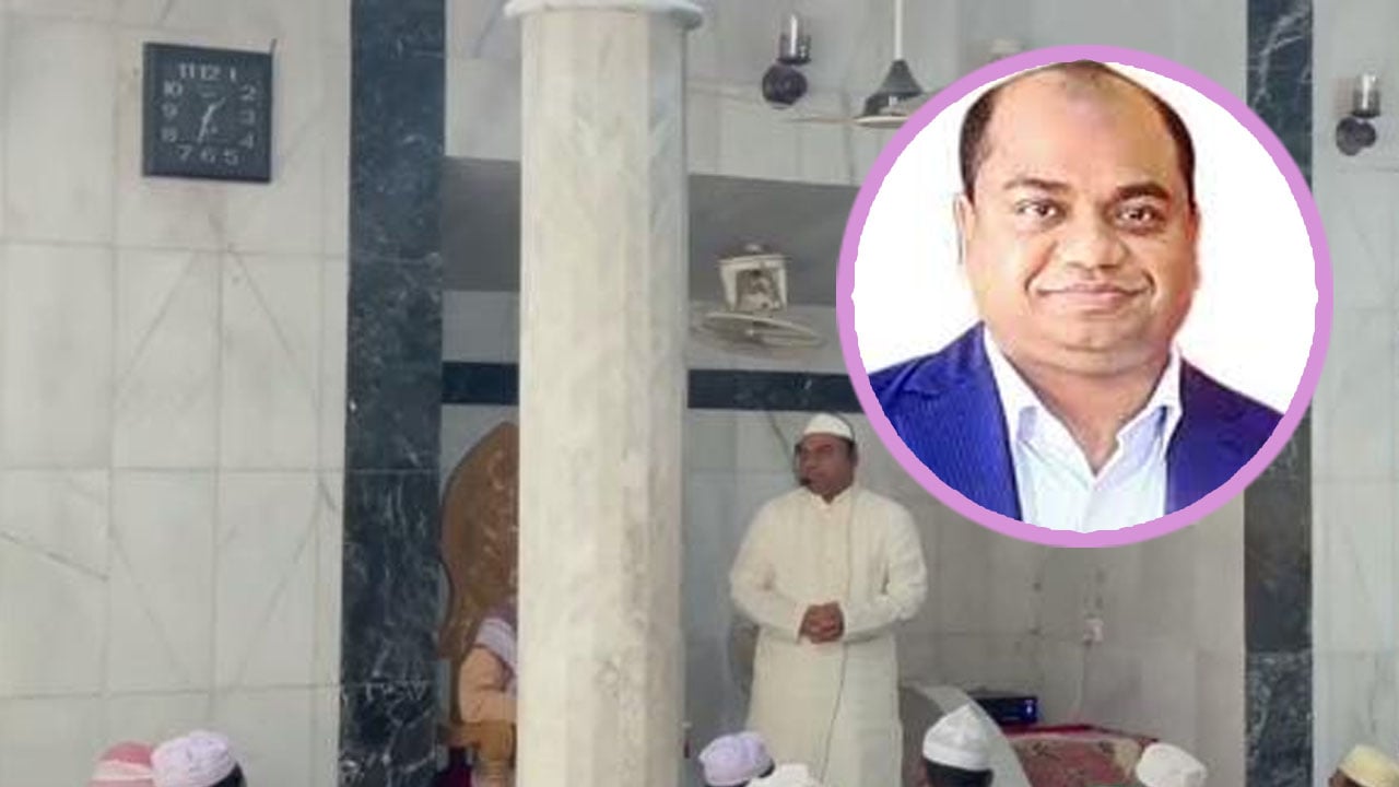 মসজিদে ধানের শীষে ভোট চাইলেন বিএনপির প্রার্থী