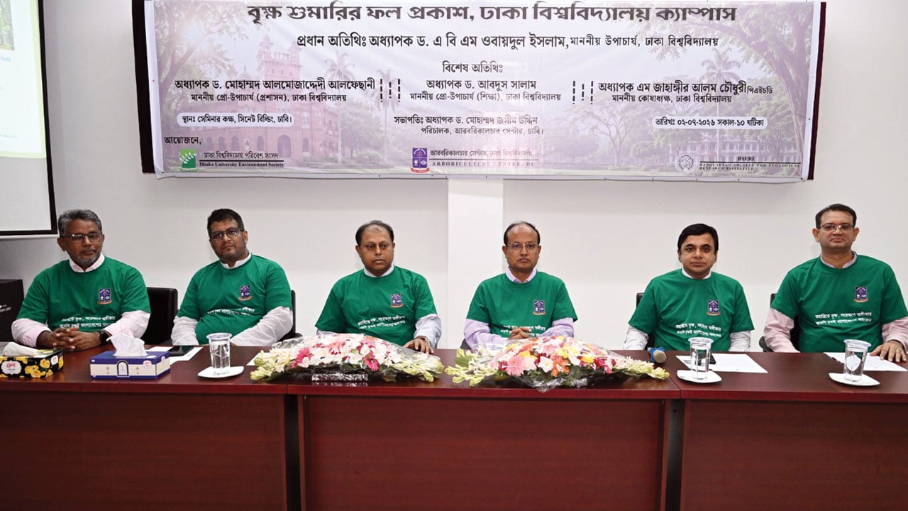 ঢাকা বিশ্ববিদ্যালয়ে প্রথমবারের মতো বৃক্ষ শুমারি