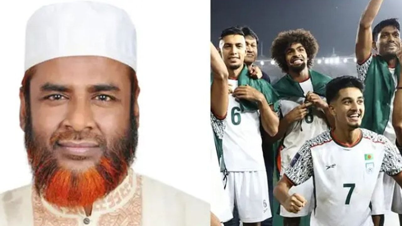 ঐতিহাসিক জয়ে জাতীয় ফুটবল টিমকে গোলাম পরওয়ারের অভিনন্দন