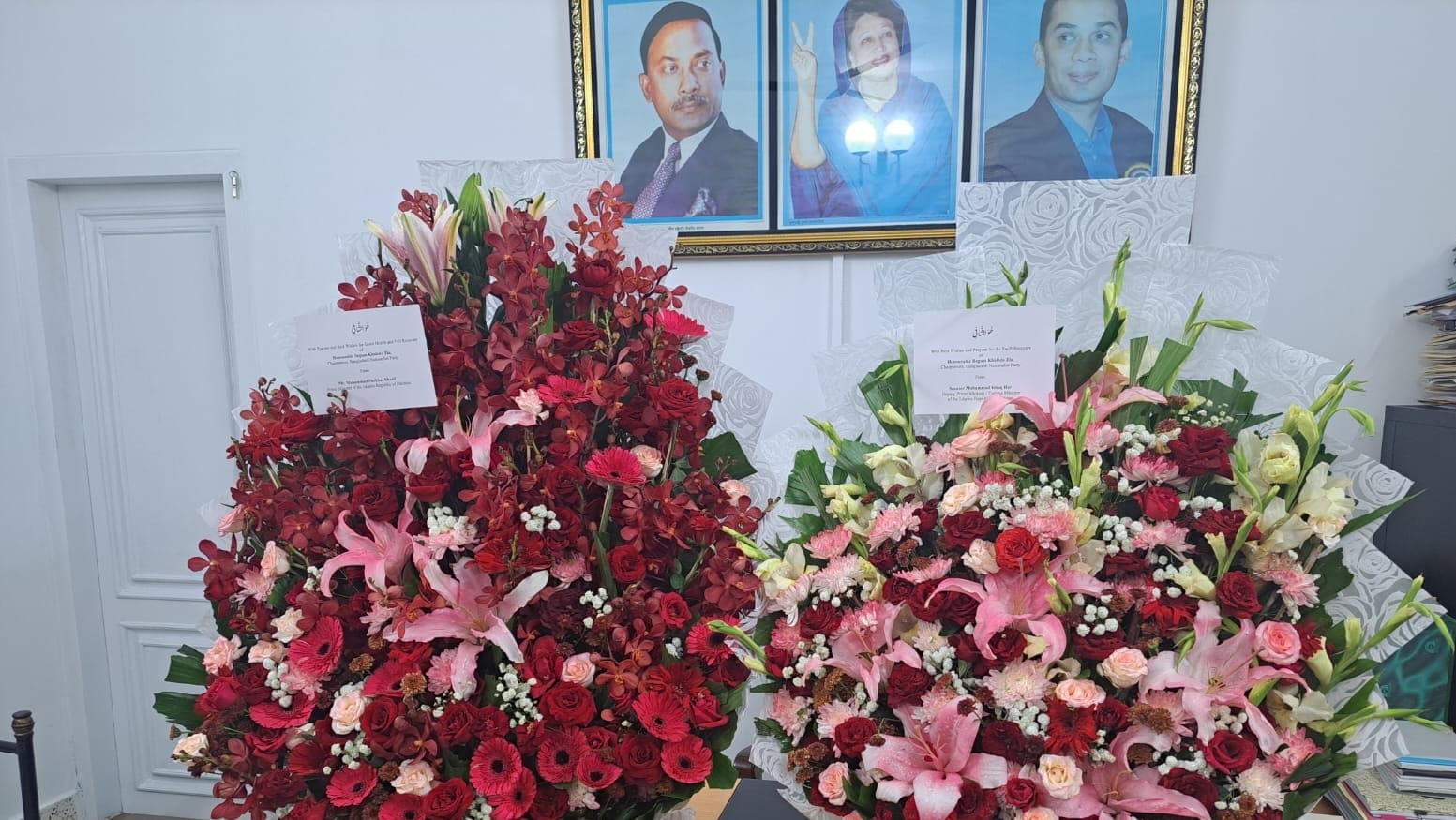 খালেদা জিয়ার আরোগ্য কামনায় পাকিস্তান প্রধানমন্ত্রীর ফুলের শুভেচ্ছা