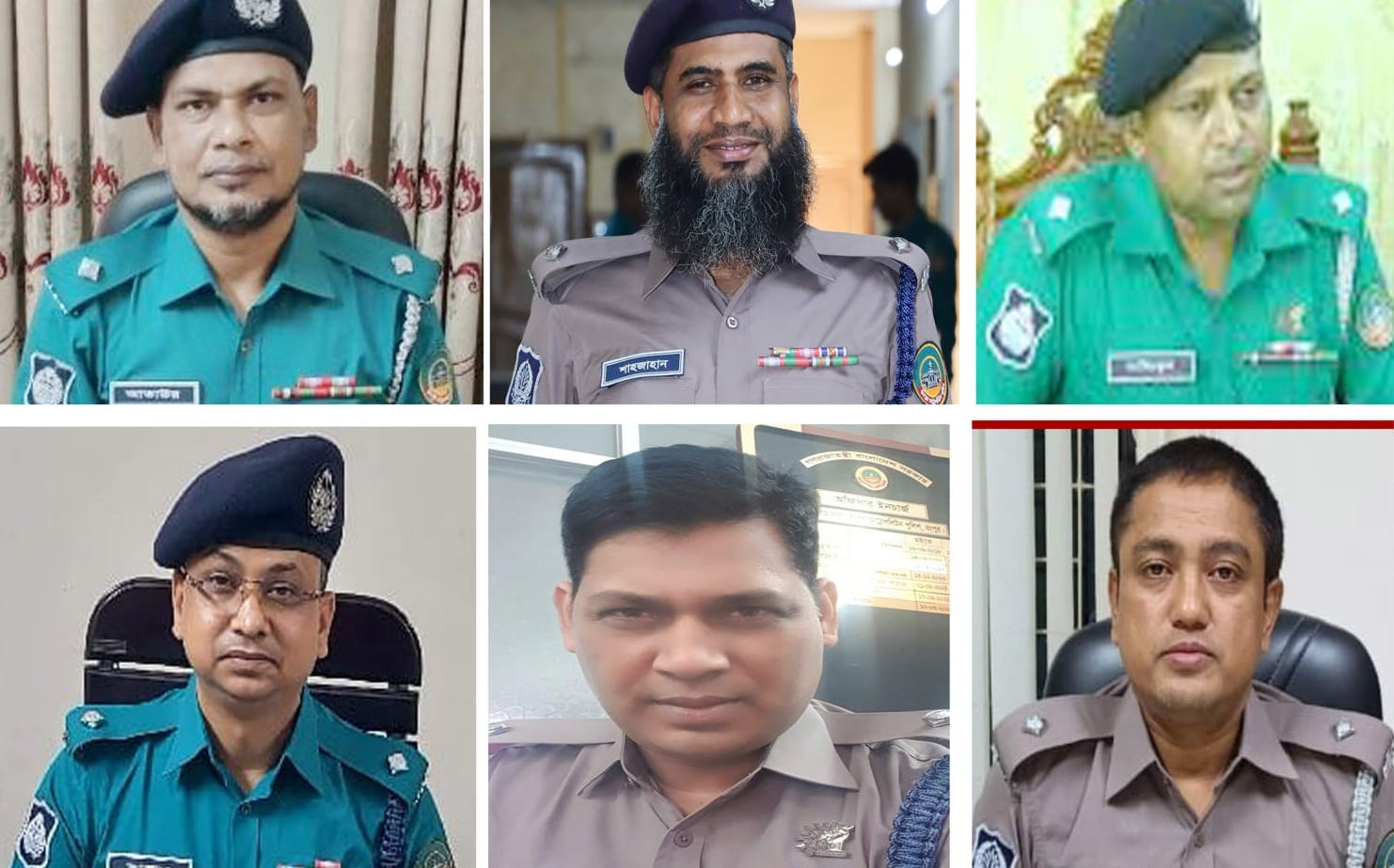 আরপিএমপির ৬ থানার ওসি রদবদল