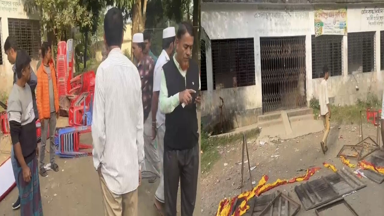 নোয়াখালীতে বরকত উল্লাহ বুলুর নির্বাচনি সভায় হামলা