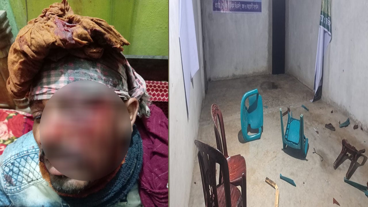 নোয়াখালীতে বিএনপির কার্যালয়ে নিষিদ্ধ আ.লীগের হামলা