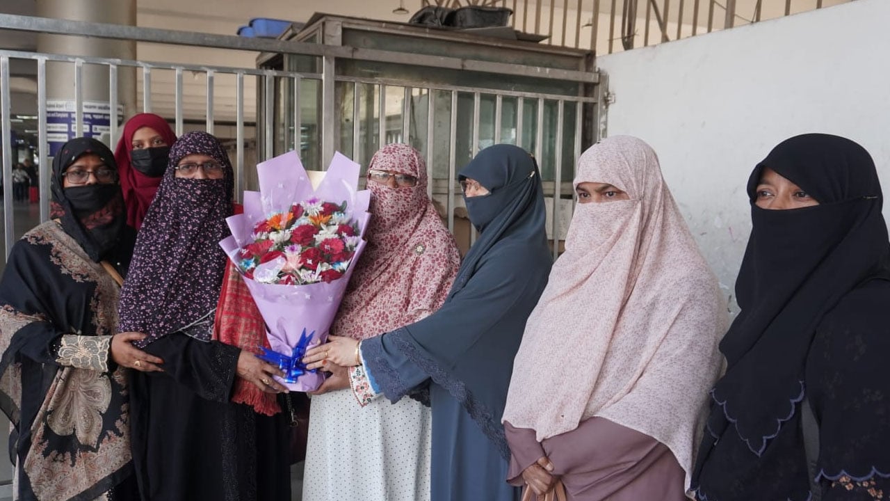 আন্তর্জাতিক নারী সম্মেলন শেষে দেশে ফিরলেন জামায়াতের মহিলা নেত্রী