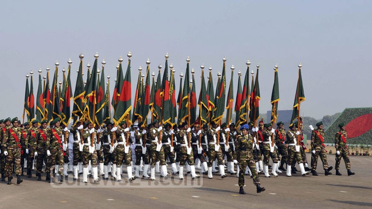 স্বাধীনতা দিবস: কুচকাওয়াজের চূড়ান্ত মহড়া অনুষ্ঠিত