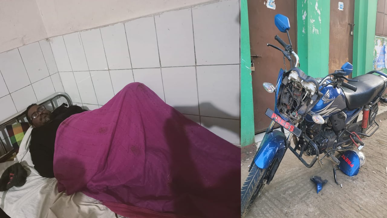 মদনে আমার দেশ উপজেলা প্রতিনিধির ওপর হামলা, মোটরসাইকেল ভাঙচুর