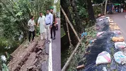৮ কোটি টাকার সড়ক, দুই মাসেই বেহাল দশা
