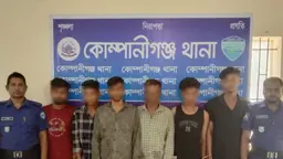 নোয়াখালীতে কিশোর গ্যাংবিরোধী অভিযান, আটক ১০৪