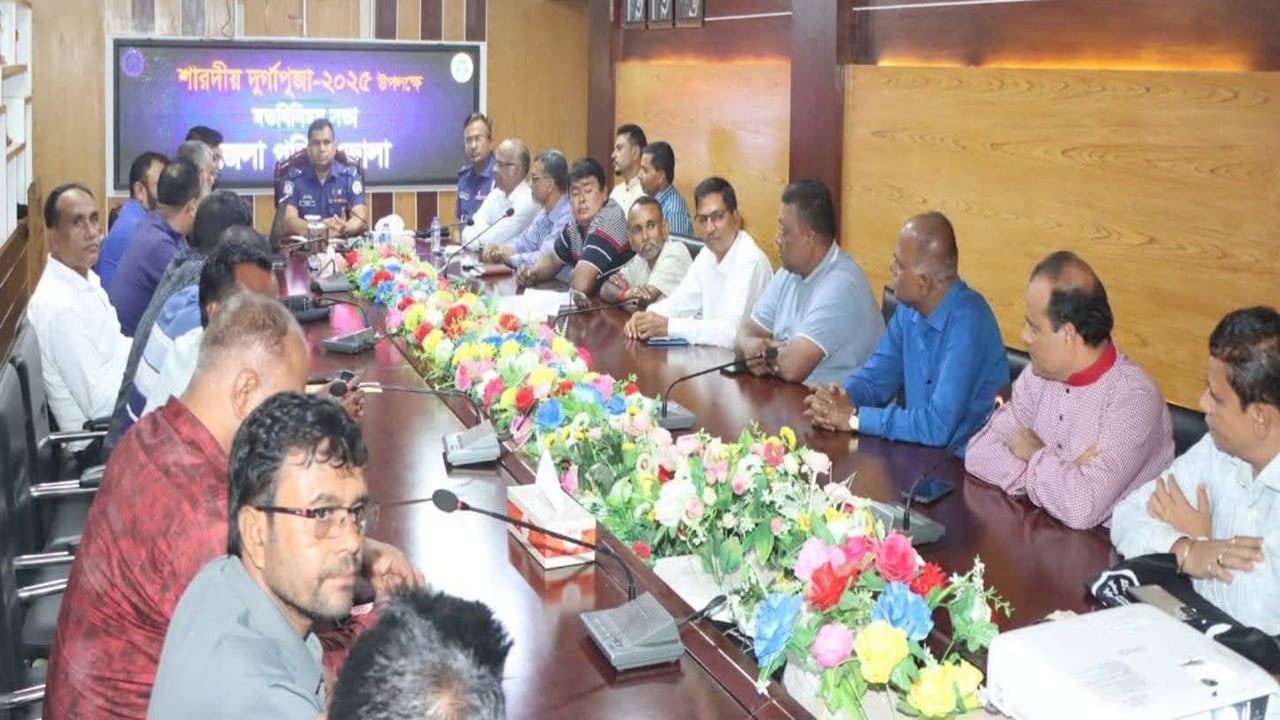 ভোলায় দুর্গোৎসবের ব্যাপক প্রস্তুতি, ১১৩ পূজামণ্ডপের জন্য ৫ স্তরের নিরাপত্তা