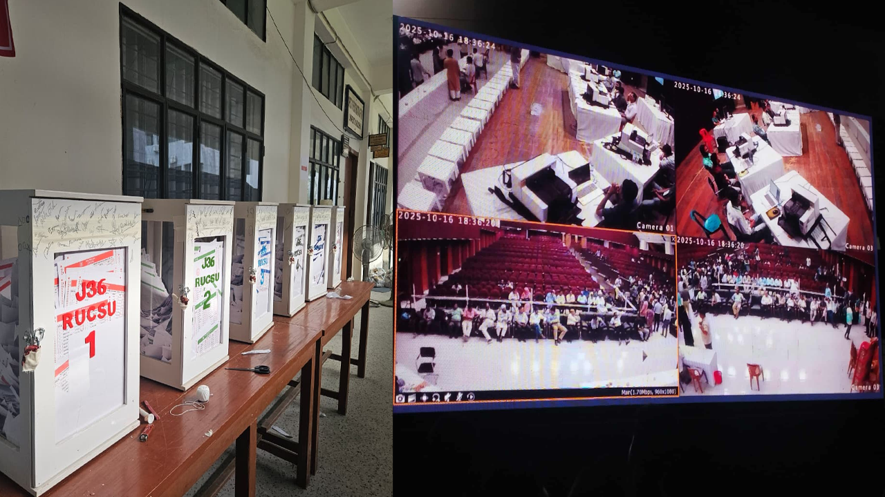 ভোট গণনা শুরু, দেখানো হচ্ছে এলইডি স্ক্রিনে