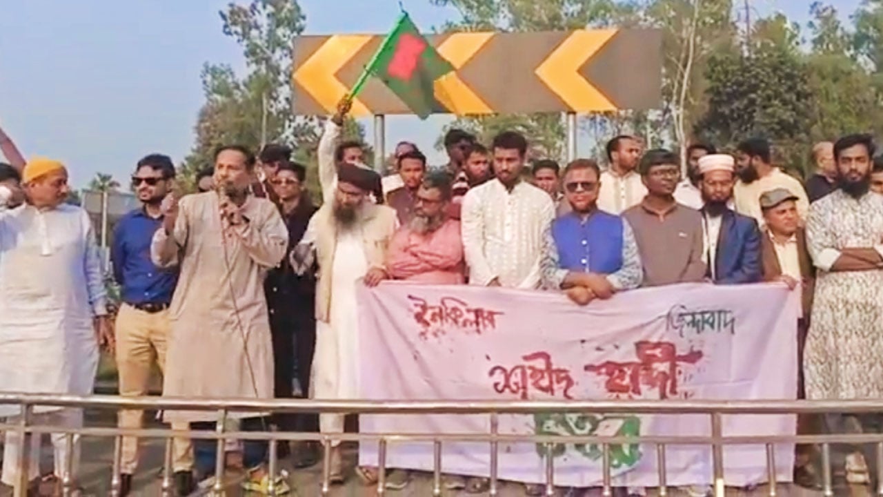 বগুড়া-ঢাকা মহাসড়ক অবরোধ, বনানী চত্বরকে শহীদ হাদি চত্বর ঘোষণা