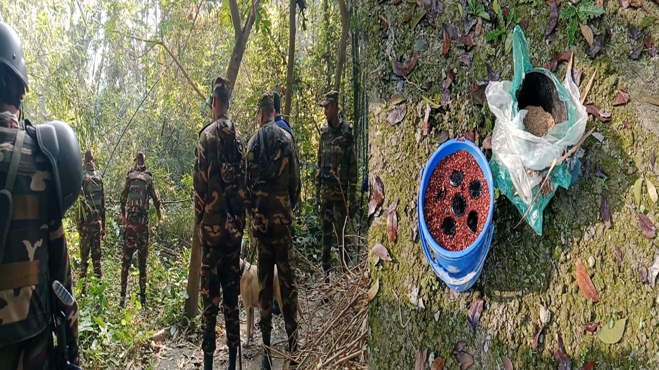 শরীয়তপুরে ৪৫টি বোমা সদৃশ বস্তু উদ্ধার, আটক ৪