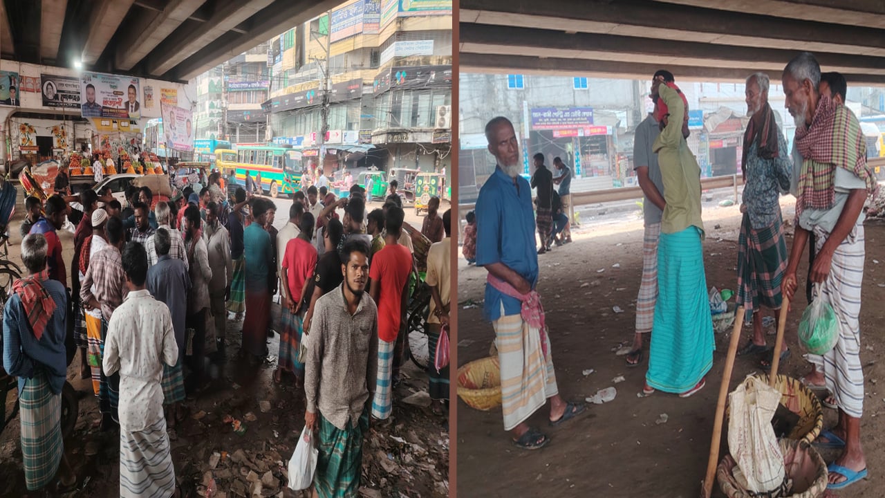 কাজ মিললে ভাত, না মিললে অনাহার