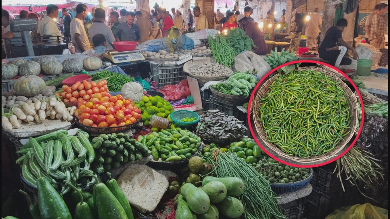 সুনামগঞ্জে কাঁচা মরিচ ৪০০ টাকা কেজি
