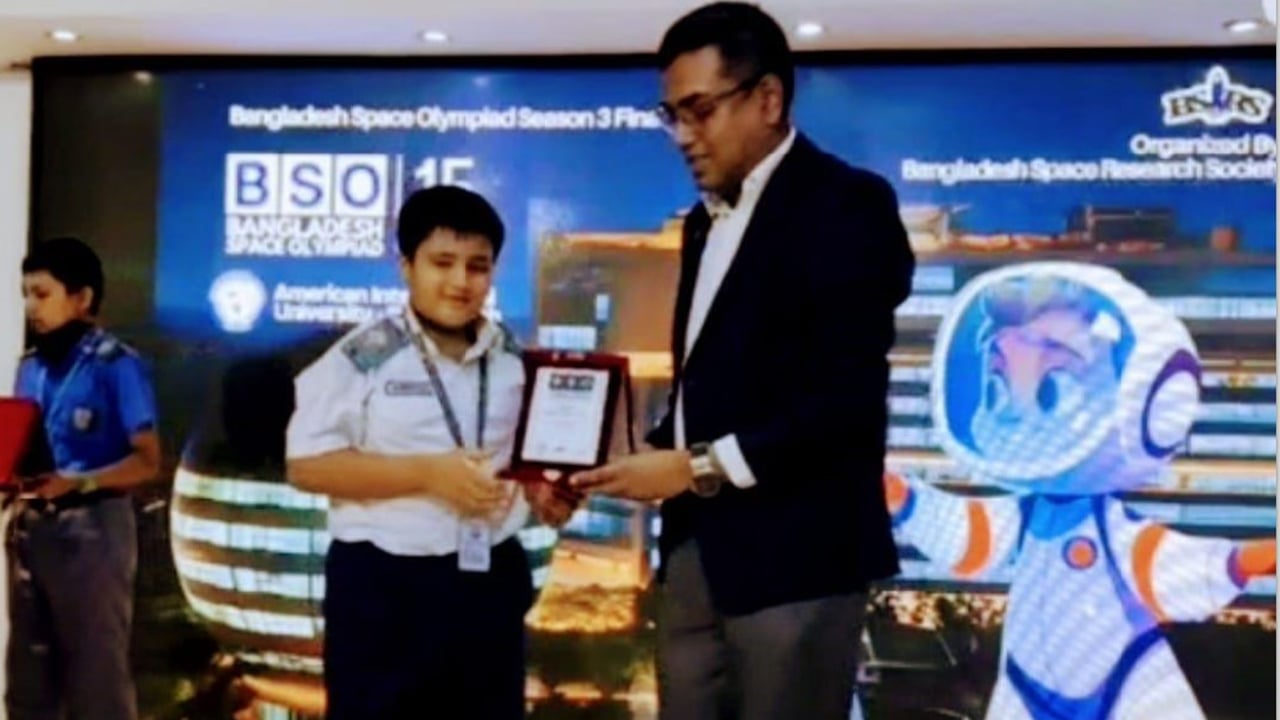 স্পেস অলিম্পিয়াডে আরণ্যকের কৃতিত্ব