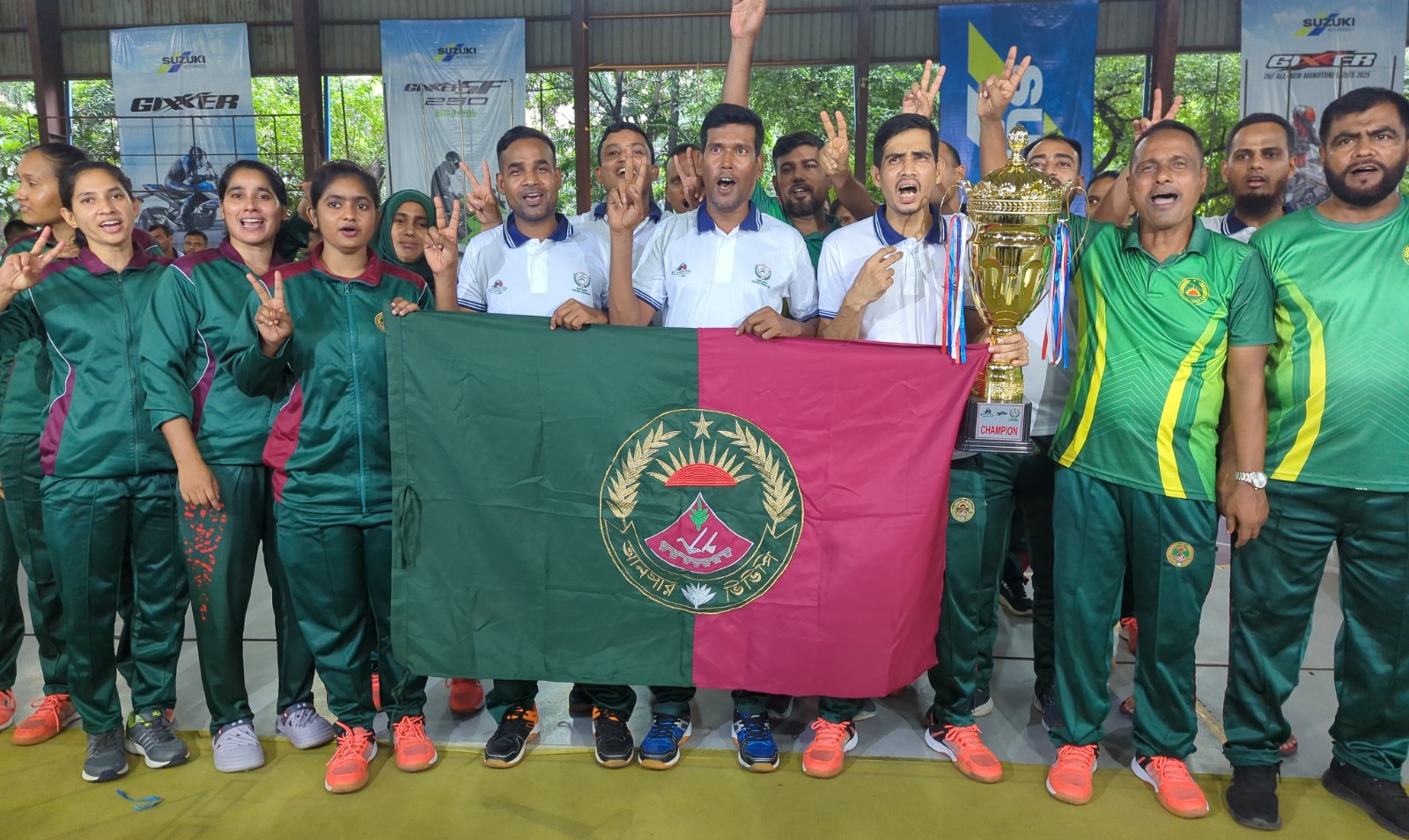 জুলাই রেভল্যুশন ফেন্সিংয়ে আনসারের শ্রেষ্ঠত্ব