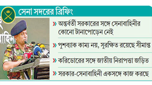 সার্বভৌমত্বের প্রশ্নে আপস করবে না সেনাবাহিনী