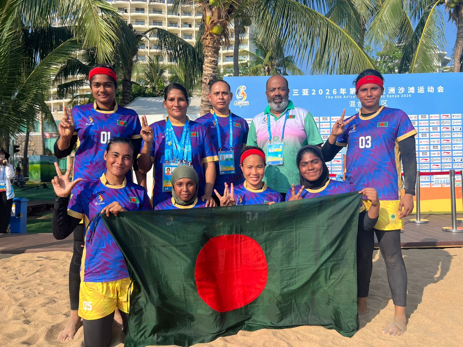 ১৪ বছর পর এশিয়ান বিচ গেমসে ব্রোঞ্জ জিতে ইতিহাস নারী কাবাডি দলের