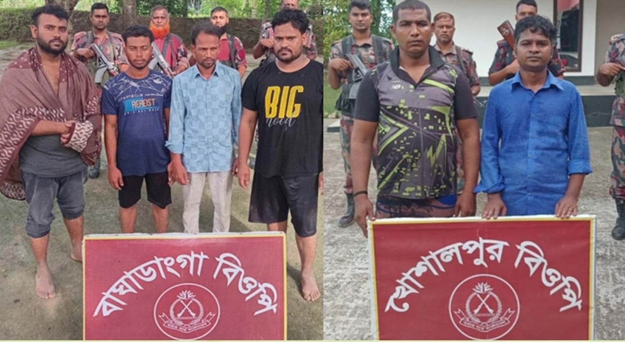 মহেশপুর সীমান্তে মাদক উদ্ধার, অনুপ্রবেশকালে আটক ১৬
