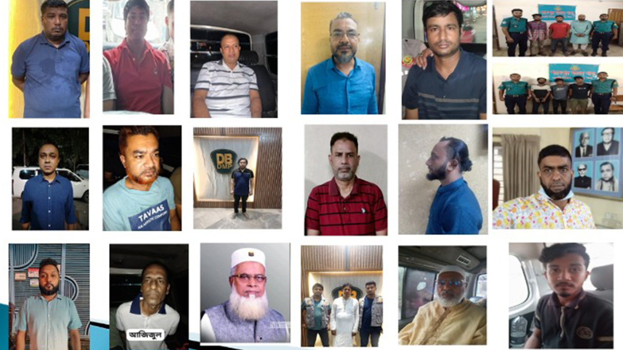 রাজধানীতে আওয়ামী লীগ ও অঙ্গ সংগঠনের ২১ নেতাকর্মী গ্রেপ্তার