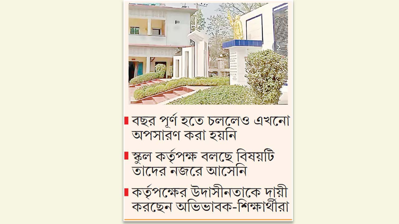 বগুড়ার এপিবিএন স্কুলে এখনো বহাল ৭ মার্চের ভাষণ