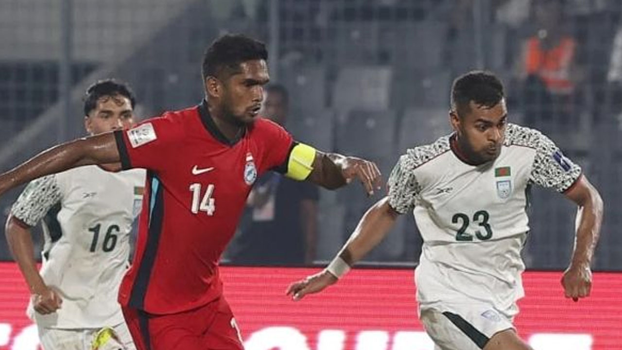 ইয়াংয়ের গোলে পিছিয়ে বাংলাদেশ