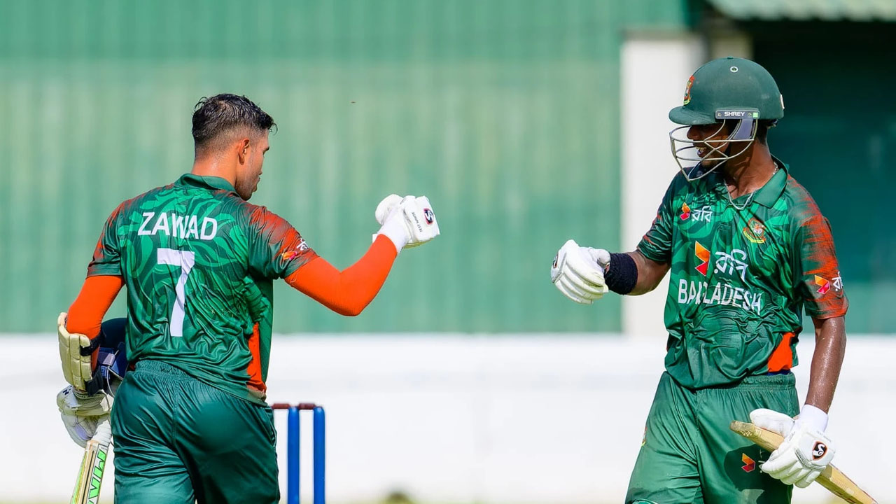 জোড়া ফিফটিতে জিম্বাবুয়েকে বাংলাদেশের ‘চ্যালেঞ্জ’