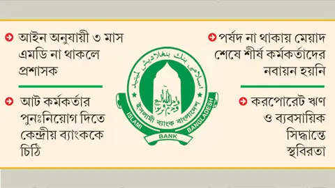 পূর্ণাঙ্গ পর্ষদ-এমডি ছাড়াই চলছে ইসলামী ব্যাংক