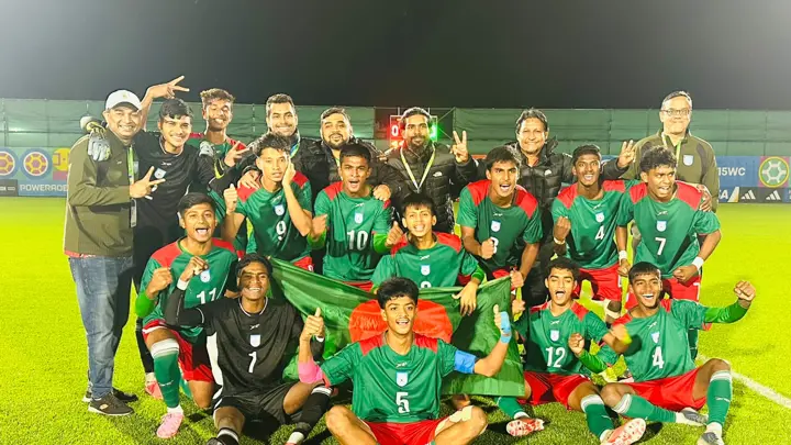 গ্যাবনকে হারিয়ে ফাইনালে বাংলাদেশের কিশোররা