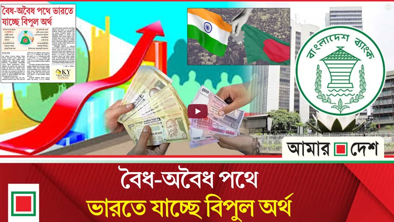বৈধ পথে বছরে ৫ থেকে ৬ কোটি ডলার রেমিট্যান্স যায় ভারতে