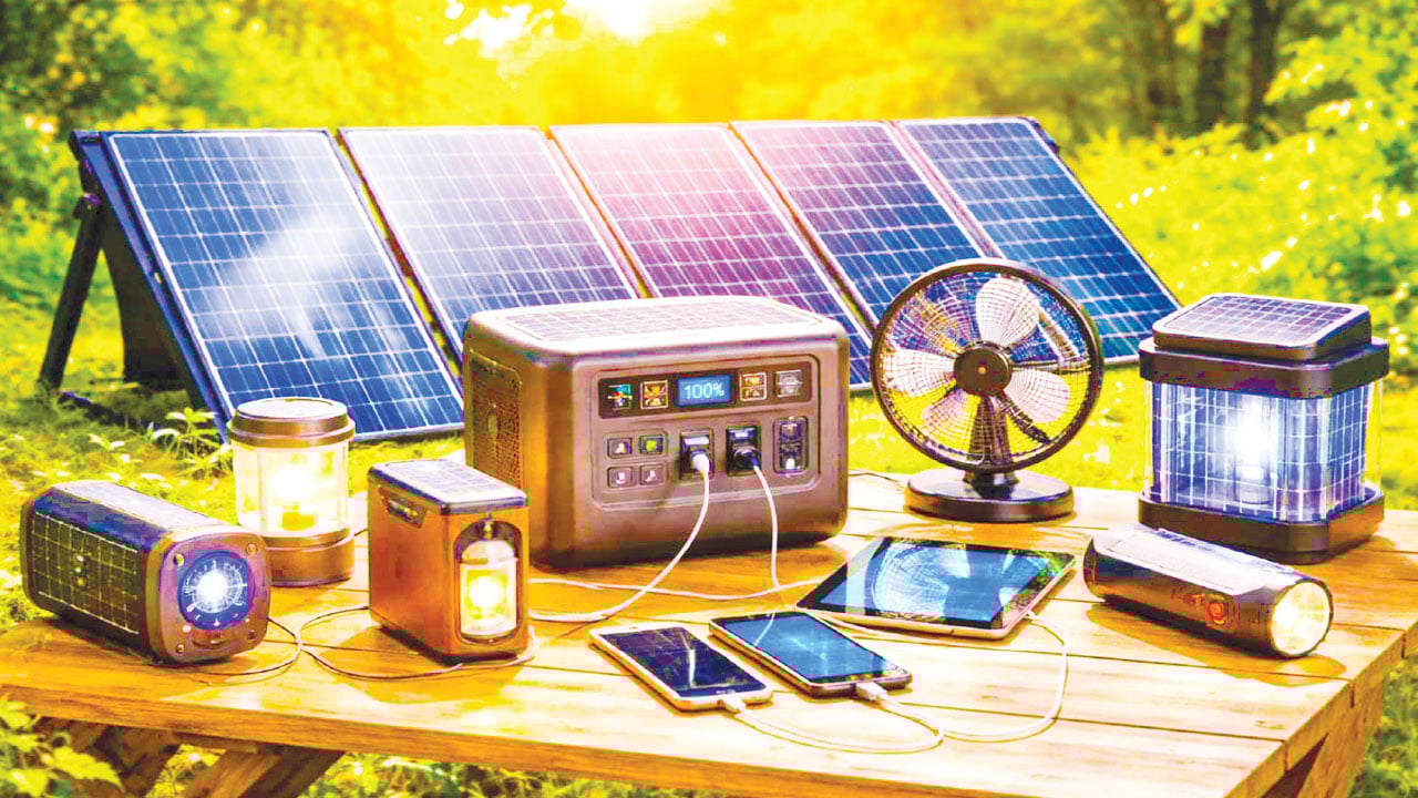 বিদ্যুতের সংকটে সৌরচালিত গ্যাজেট