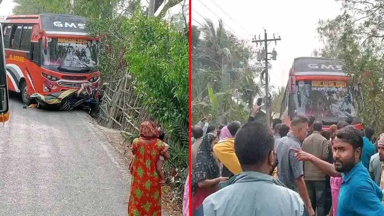 বাগেরহাটে বাস চাপায় একই পরিবারের নিহত ২, আহত ৩