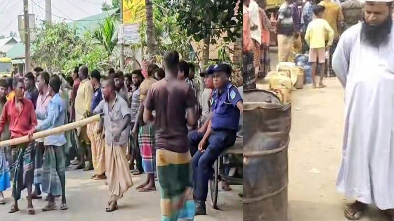 সরিষাবাড়ীতে তেল সংকট, ক্ষুব্ধ কৃষকদের সড়ক অবরোধ