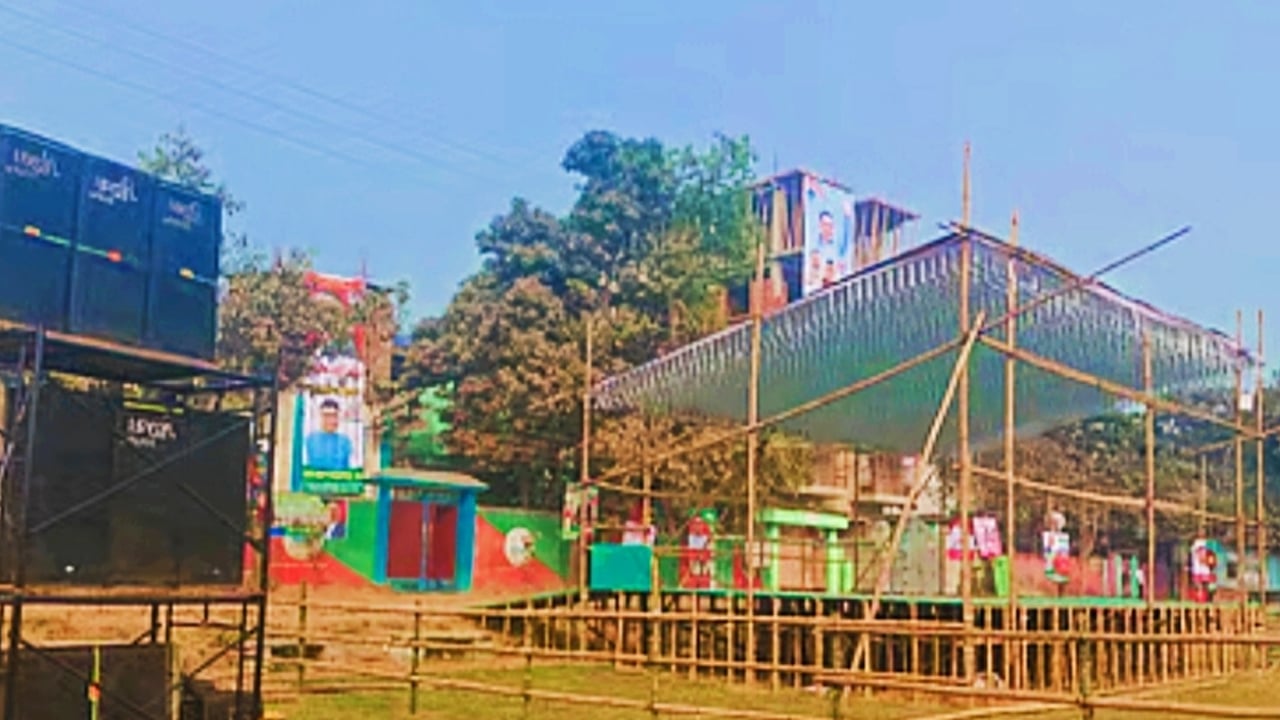 সরাইলে তারেক রহমানের জনসভা ঘিরে ব্যাপক প্রস্তুতি