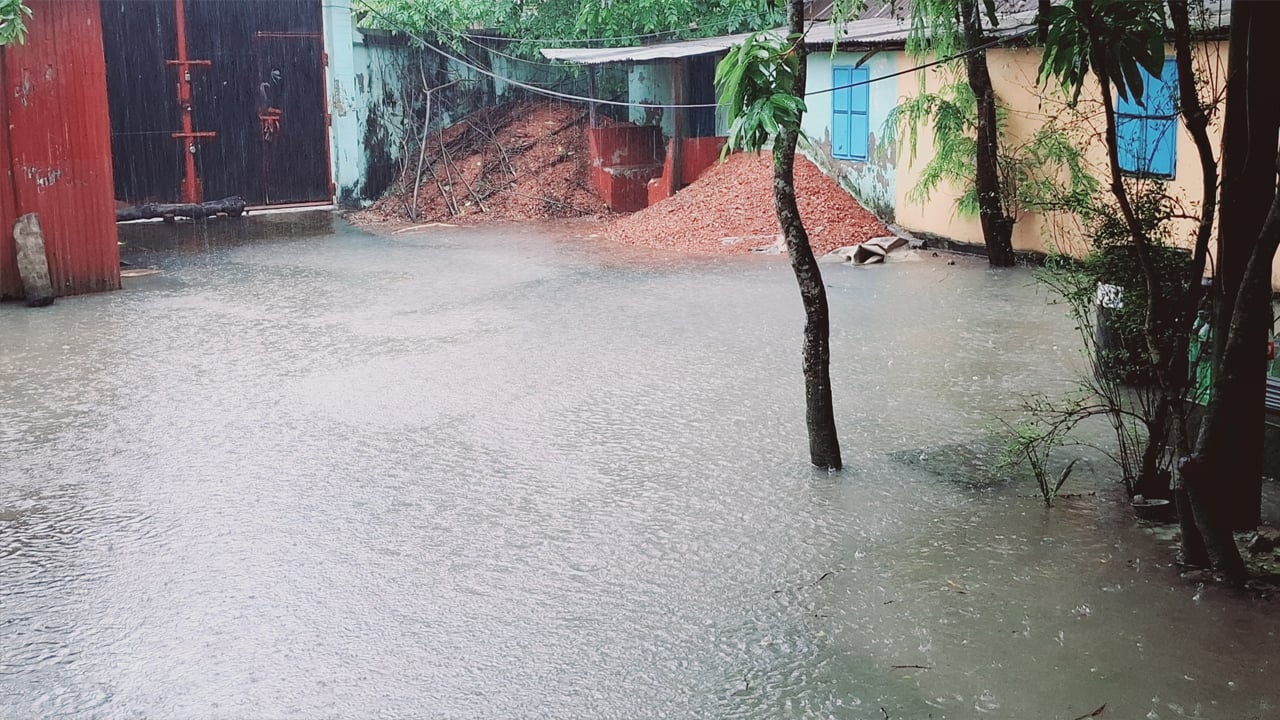 মুষলধারে বৃষ্টিতে ডুবল নোয়াখালী, জলাবদ্ধতায় চরম দুর্ভোগ