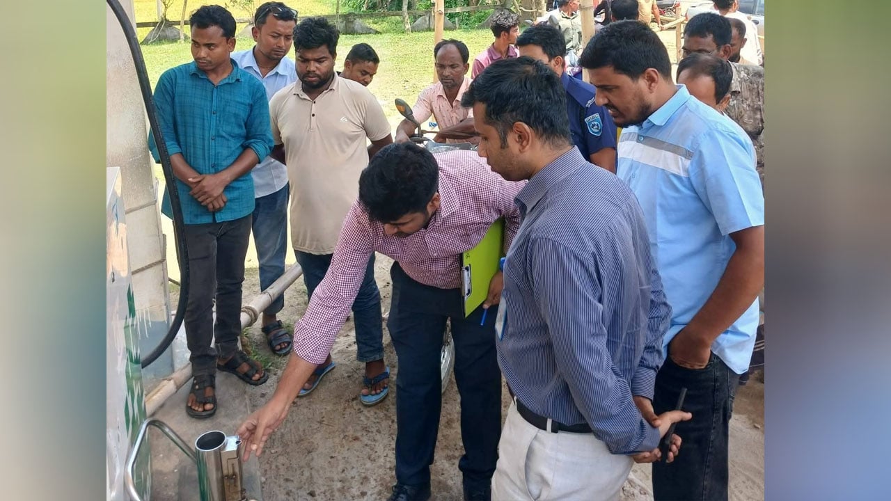 ১০ লিটার জ্বালানি তেলে ১৭০ মি.লি. কম, ভ্রাম্যমাণ আদালতে জরিমানা